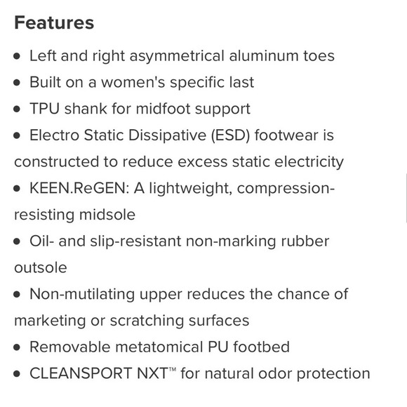 KEEN Utility Sparta Aluminum Toe Work Shoes BLACK/GREY FLANNEL Women size 7 - Picture 6 of 16